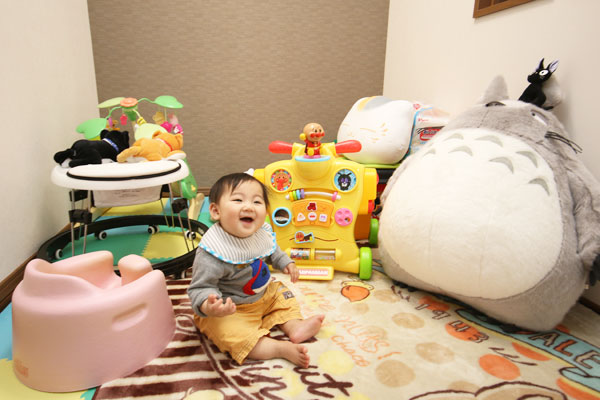畳部屋を今は子供部屋として